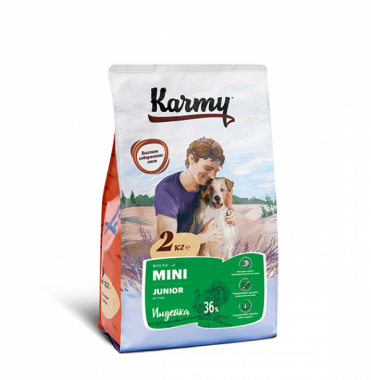 Karmy Mini Junior сухой корм с индейкой для щенков мелких пород в возрасте до 1 года