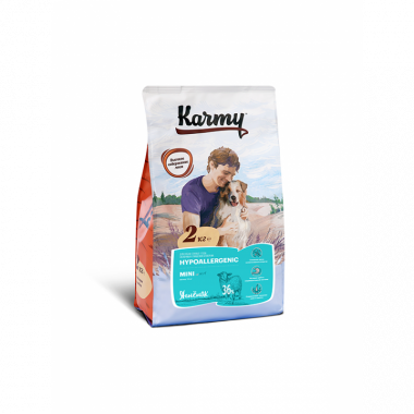 Karmy Mini Hypoallergrnic сухой корм с ягненком для собак мелких пород в возрасте старше 1 года, склонных к пищевой аллергии