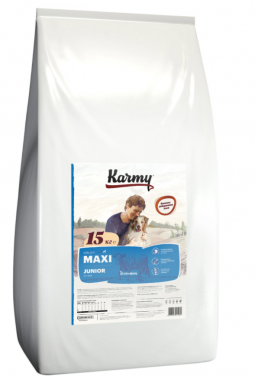 Karmy Maxi Junior сухой корм с телятиной для щенков крупных пород в возрасте до 1 года