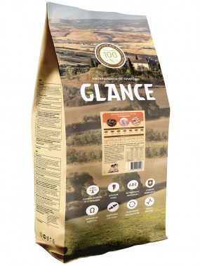 Сухой корм Glance для щенков всех пород с индейкой