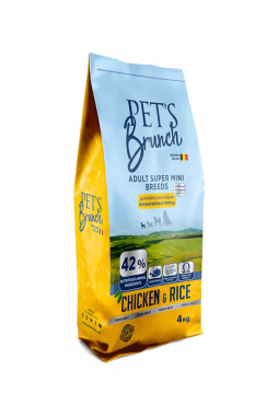 Pet’s Brunch Adult Super Mini Breeds Сhiken & Ricе сухой корм для взрослых собак миниатюрных пород с курицей и рисом