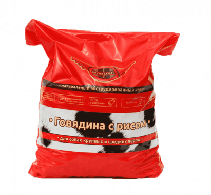 НормаН «Говядина с рисом» сухой гипоаллергенный корм для собак крупных и средних пород