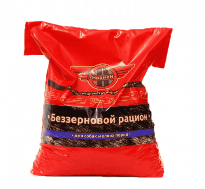 НормаН беззерновой сухой корм для собак мелких пород с говядиной