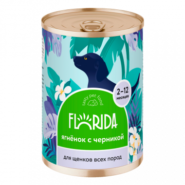 FLORIDA Консервы для собак Ягнёнок с Черникой