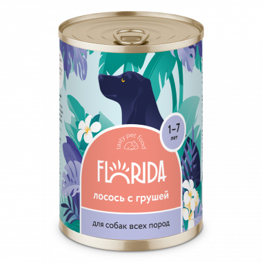 FLORIDA Консервы для собак Лосось с Грушей