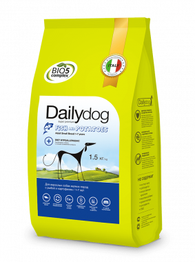Dailydog classic line Adult Small Breed Fish and Potatoes сухой корм для взрослых собак маленьких пород с рыбой и картофелем