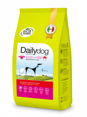 Dailydog classic line Adult Large breed Lamb and Beef сухой корм для взрослых собак крупных пород с ягненком и говядиной