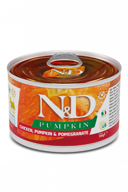 Farmina N&D Pumpkin Adult Mini Chicken Pumpkin & Pomegranate влажный корм для взрослых собак маленьких пород с курицей тыквой и гранатом 6штх140г