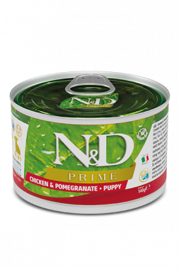 Farmina N&D Prime Puppy Mini Chicken & Pomegranate влажный корм для щенков мелких пород с курицей и гранатом 6штх140г